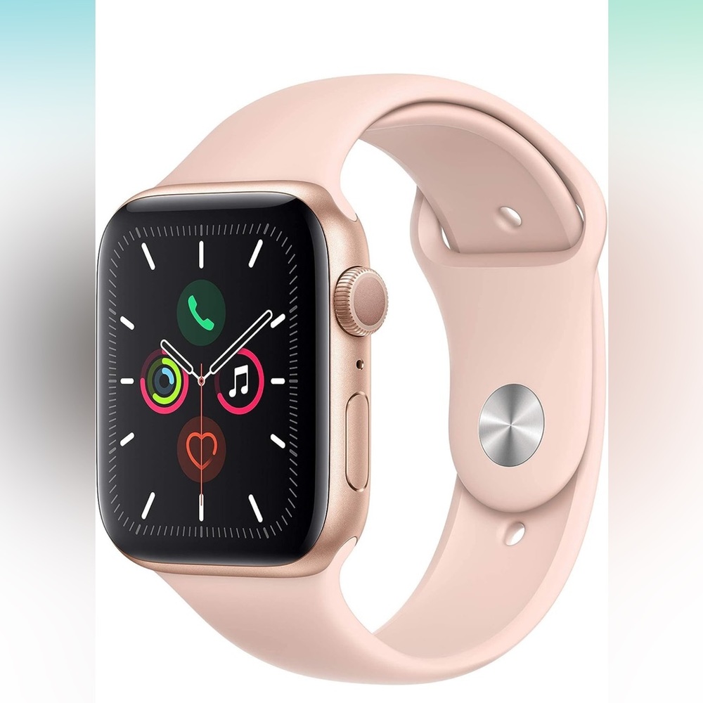Apple Watch Series 5 GPS 40mm, Gold Aluminum Case with Pink Sand Sport Band